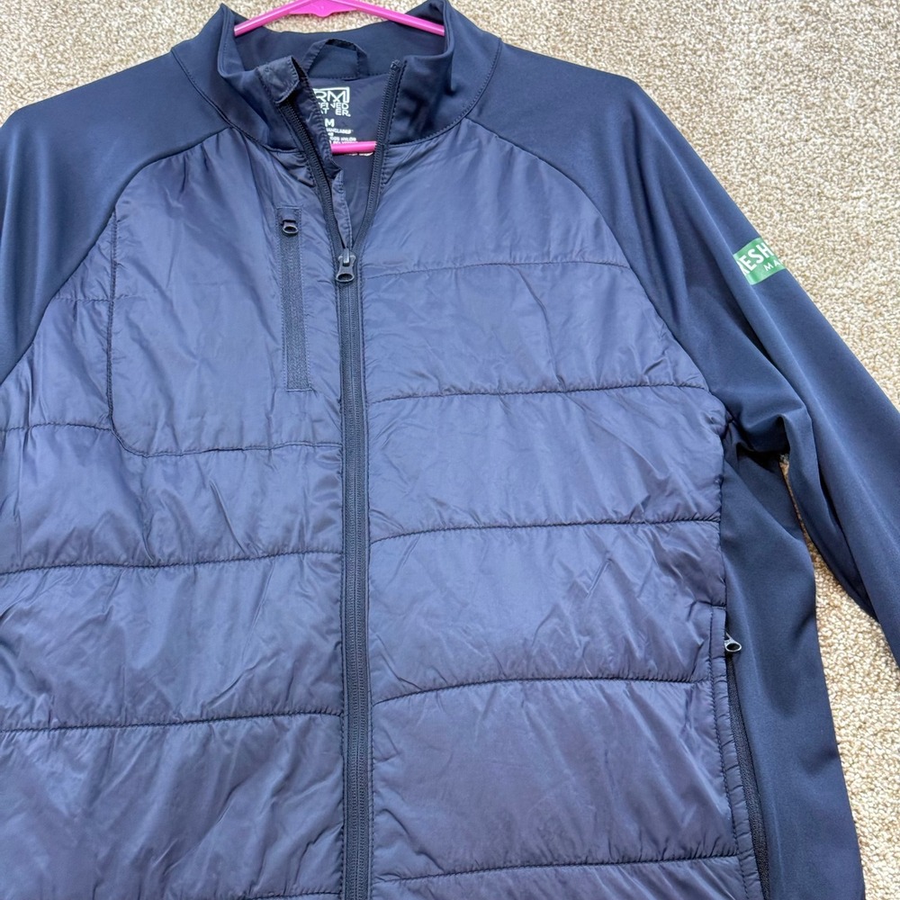 Refined Matter Men's Fresh Thyme Hybrid Quilted Jacket M Navy Blue Workwear - Picture 11 of 12